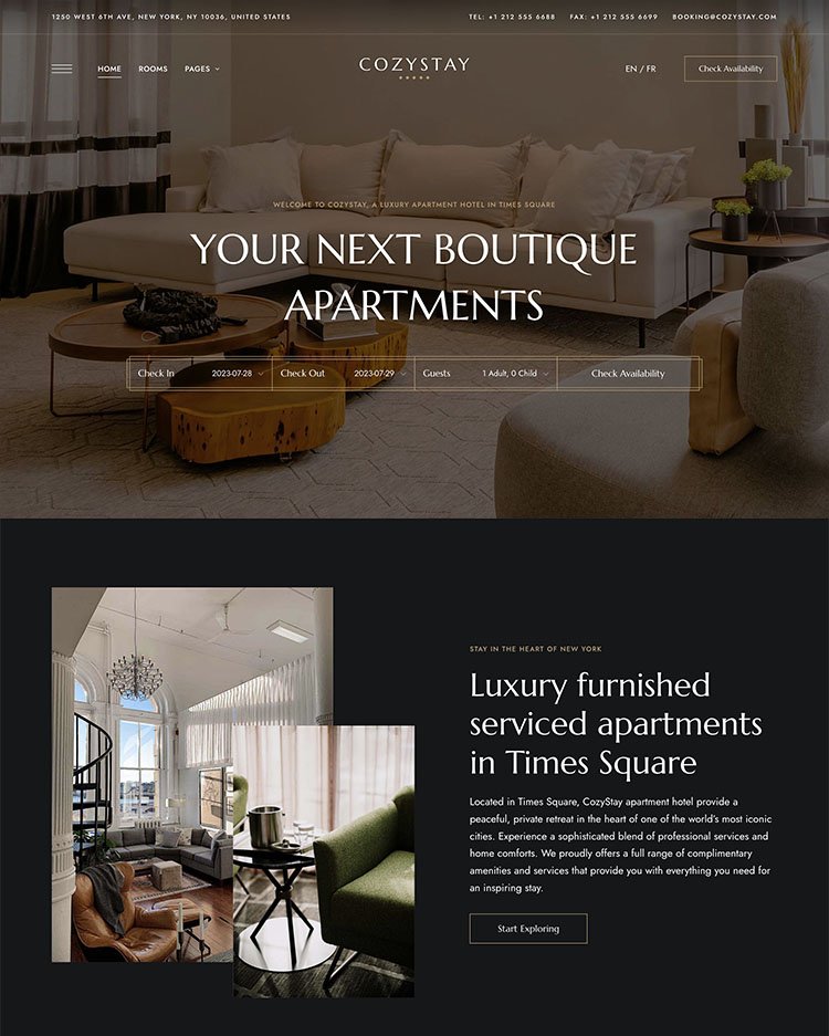 apartment home page