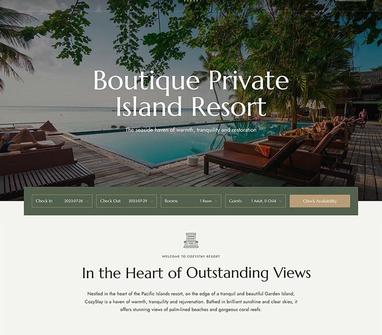 hotel AI website
