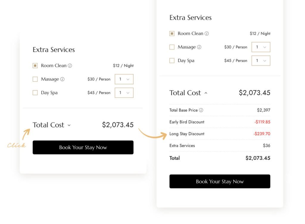 cost breakdown example